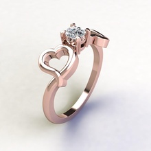 bague 193 bijou gemme mariage engagement diamant bijoux imprimable argent or vêtements brillant saphir mode beauté sterling anneaux 3d print model - Mito3D
