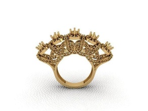 bague 197 or mode beauté diamant mariage bijou bijoux pendentif fiançailles platine imprimable engagement argent gemme fête anneaux 3d print model - Mito3D