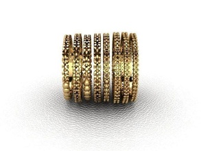 anel 198 ouro moda beleza diamante casamento jóia jóias joalheria pingente noivado platina imprimível prata gema celebração argolas 3d print model - Mito3D