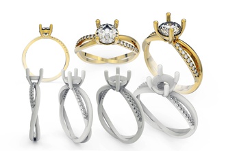 squillare 1 byreabov gioielleria stampabile oro argento ringfor donne moda fashionring anelli 3d print model - Mito3D