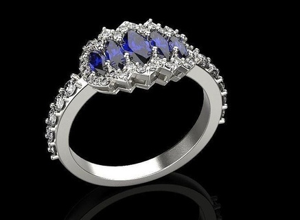 squillare 20022 anelli orecchino oro argento bianca diamante nozze Fidanzamento gioielleria stampabile gioiello gemma moda 3d print model - Mito3D