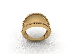 bague 204 or mode beauté diamant mariage bijou bijoux pendentif fiançailles platine imprimable engagement argent gemme fête 3d print model - Mito3D