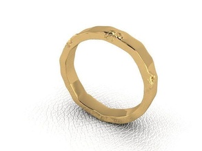 bague 207 or mode beauté diamant mariage bijou bijoux pendentif fiançailles platine imprimable engagement argent gemme fête anneaux 3d print model - Mito3D