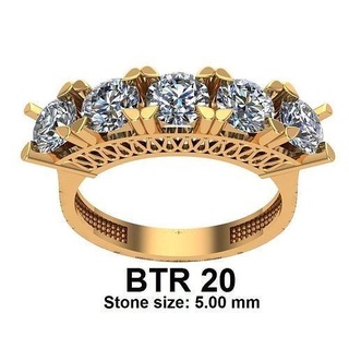 Ring 20 Ringe Schmuck Gold Silber Diamant Juwel Sterling Hochzeit Mode brillant Platin Engagement Halskette Weiß 3d print model - Mito3D