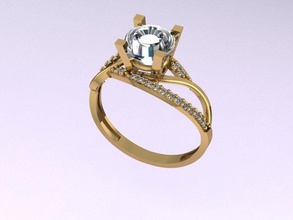 yüzük 20 m takı altın moda yazdırılabilir engagem sterling düğün nişan mücevher elmas Gümüş yüzüğü güzellik cad solitaire gergedan 3d print model - Mito3D