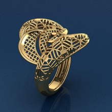 ring 2 jewelry gold fashion beauty diamond wedding jewel jewellery silver printable gem engagement rhino cad pendant rings 3d print model - Mito3D