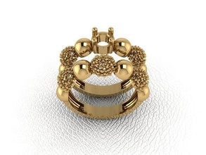 bague 214 or mode beauté diamant mariage bijou bijoux pendentif fiançailles platine imprimable engagement argent gemme fête 3d print model - Mito3D