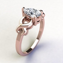 Ring 219 Juwel Hochzeit Engagement Diamant Schmuck druckbar Silber Gold Kleidung brillant Saphir Mode Schönheit Sterling Ringe 3d print model - Mito3D