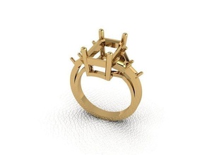 Ring 219 Gold Mode Schönheit Diamant Hochzeit Juwel Schmuck Anhänger Verlobungsring Ehe Platin druckbar Engagement Silber Feier Modering 3d print model - Mito3D