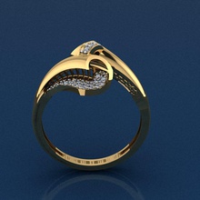 anello di 22 gioielli oro matrimonio fidanzamento gioiello diamante stampabile argento moda d'oro engagem diamanti e bellezza la collana ciondolo con pendente rhino anelli 3d print model - Mito3D