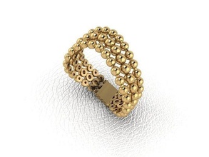 ring 225 gold fashion beauty diamond wedding jewel jewellery jewelry pendant rings 3d print model - Mito3D