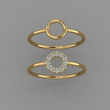anello di 22 gioielli gli orecchini modello lusso art argento oro a scansione 3d modelli vari anelli gemma brillante natura collane diamante principessa 3d print model - Mito3D