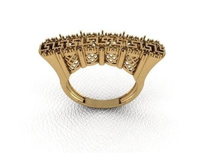 bague 227 or mode beauté diamant mariage bijou bijoux pendentif fiançailles platine imprimable engagement argent gemme fête 3d print model - Mito3D