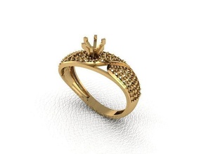 bague 229 or mode beauté diamant mariage bijou bijoux pendentif fiançailles platine imprimable engagement argent gemme fête 3d print model - Mito3D