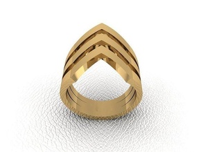 bague 230 or mode beauté diamant mariage bijou bijoux pendentif fiançailles platine imprimable engagement argent gemme fête anneaux 3d print model - Mito3D