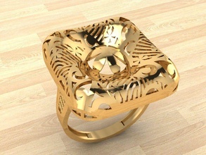 anel 235 ouro moda beleza diamante casamento jóia jóias joalheria prata imprimível gema brilhante esterlina safira noivado roupa argolas 3d print model - Mito3D