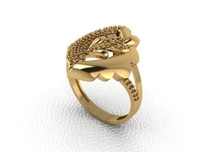 ring 237 gold fashion beauty diamond wedding jewel jewellery jewelry engagem rings 3d print model - Mito3D
