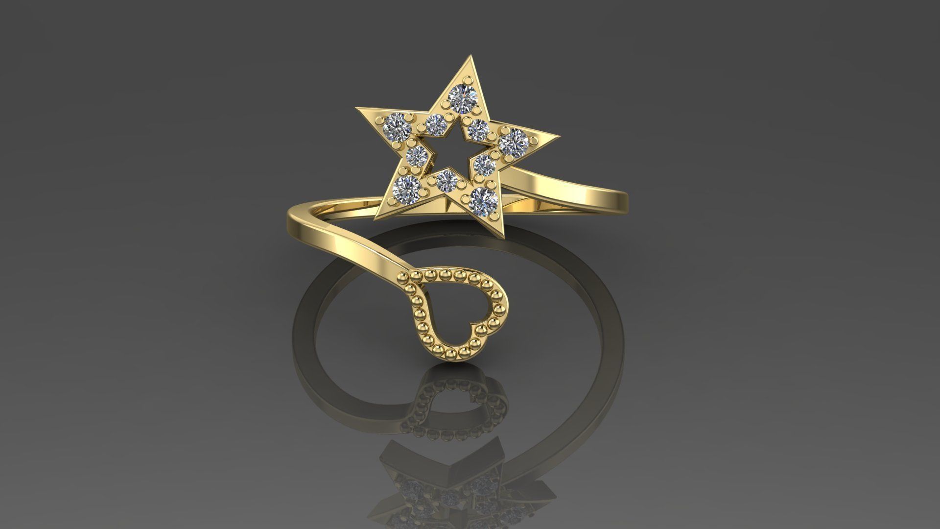 ring 24 Schmuck jewelryring in der Hauptrolle topring topseller topselling goldring heartring silverring gold 3dprint topyouthring youthring bedruckbar ist Silber gold-ring Ringe 3D print model - Mito3D