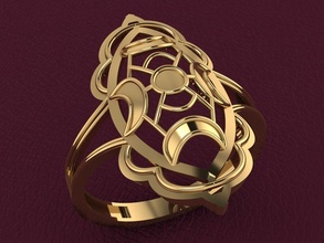 Ring 240 Gold Mode Schönheit Diamant Hochzeit Juwel Schmuck Design Silber druckbar Sterling brillant leuchtenden Liebe Kleidung 3d print model - Mito3D