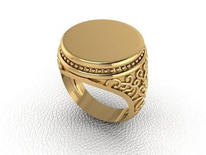ring 243 gold fashion beauty diamond wedding jewel jewellery jewelry engagem rings 3d print model - Mito3D