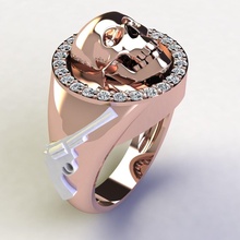 bague 245 bijou gemme mariage engagement diamant bijoux imprimable argent or vêtements brillant saphir mode beauté sterling anneaux 3d print model - Mito3D