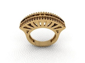 ring 246 gold fashion beauty diamond wedding jewel jewellery jewelry engagem rings 3d print model - Mito3D