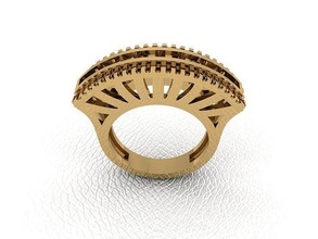 ring 247 gold fashion beauty diamond wedding jewel jewellery jewelry engagem rings 3d print model - Mito3D
