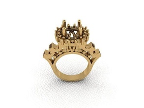 bague 248 or mode beauté diamant mariage bijou bijoux pendentif fiançailles platine imprimable engagement argent gemme fête anneaux 3d print model - Mito3D