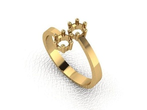 bague 249 or mode beauté diamant mariage bijou bijoux engagem anneaux 3d print model - Mito3D