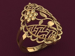 ring 250 gold mode schönheit diamant hochzeit juwel schmuck anhänger druckbar silber sterling engagement platin finger brillant ringe 3d print model - Mito3D