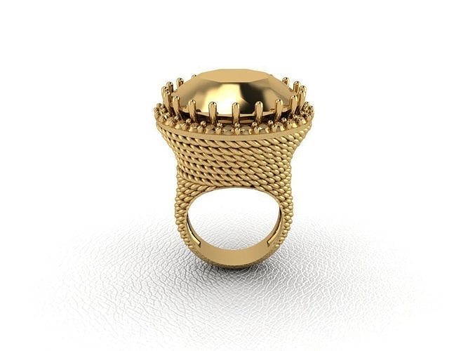 Ring 250 Gold Mode Schönheit Diamant Hochzeit Juwel Schmuck engagem Ringe 3D print model - Mito3D