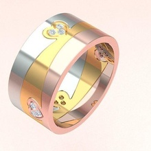 ring 25092022 jewelry cuban fashion wax gold luxury rings men chain mens jewel jewellery diamond wedding women 3d print model - Mito3D