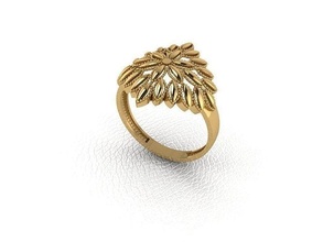 ring 25 gold fashion beauty diamond wedding jewel jewellery jewelry engagem rings 3d print model - Mito3D