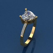 anello di 25 gioielli oro moda la sterlina stampabile e bellezza diamanti matrimonio nozze fidanzamento gioiello solitaire disco platino argento gemma pietra abbigliamento anelli 3d print model - Mito3D