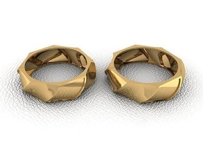 ring 255 gold fashion beauty diamond wedding jewel jewellery jewelry engagem rings 3d print model - Mito3D