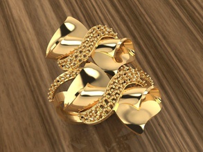 squillare 25 gioielleria oro moda stampabile argento fidanzamento bellezza bracelete platino romanza brillante gemma nozze sterlina diamante abbigliamento anelli 3d print model - Mito3D