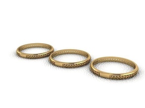 anel 257 ouro moda beleza diamante Casamento jóia jóias joalheria engagem argolas 3d print model - Mito3D