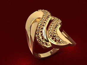 ring 259 gold mode schönheit diamant hochzeit juwel schmuck engagement silber druckbar zubehörteil liebe sterling platin finger ringe 3d print model - Mito3D