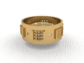 ring 261 gold fashion beauty diamond wedding jewel jewellery jewelry engagem rings 3d print model - Mito3D