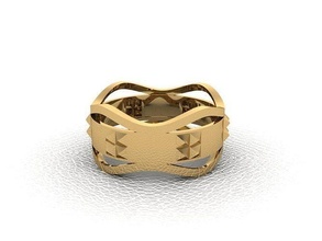 ring 262 gold mode schönheit diamant hochzeit juwel schmuck anhänger verlobungsring ehe platin druckbar engagement silber feier modering ringe 3d print model - Mito3D