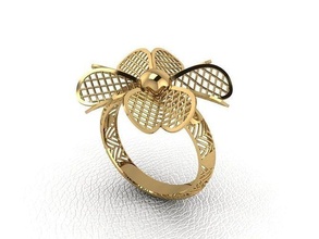 ring 266 gold fashion beauty diamond wedding jewel jewellery jewelry engagem rings 3d print model - Mito3D