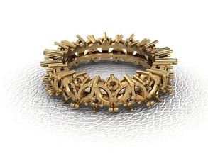 ring 267 gold fashion beauty diamond wedding jewel jewellery jewelry engagem rings 3d print model - Mito3D