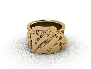 ring 268 gold fashion beauty diamond wedding jewel jewellery jewelry engagem rings 3d print model - Mito3D