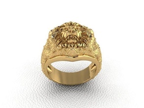 ring 271 gold fashion beauty diamond wedding jewel jewellery jewelry engagem rings 3d print model - Mito3D