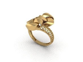 ring 27 gold mode schönheit diamant hochzeit juwel schmuck anhänger verlobungsring ehe platin druckbar engagement silber feier modering ringe 3d print model - Mito3D