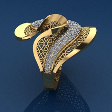 ring 27 Schmuck gold Mode-ring sterling bedruckbar ist Mode-Schönheit Diamant-ring Hochzeit engagement Juwel solitaire Bekleidung diamond engagem cad frei Ringe 3d print model - Mito3D