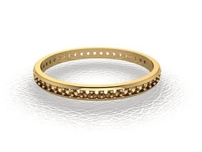 ring 273 gold fashion beauty diamond wedding jewel jewellery jewelry engagem rings 3d print model - Mito3D