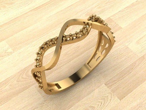 ring 277 Schmuck gold Mode-ring bedruckbar ist Silber engagement Mode-Schönheit gold-ring bracelete Mode gem Juwel Hochzeit Diamant-ring engagem sterling diamond Ringe 3d print model - Mito3D