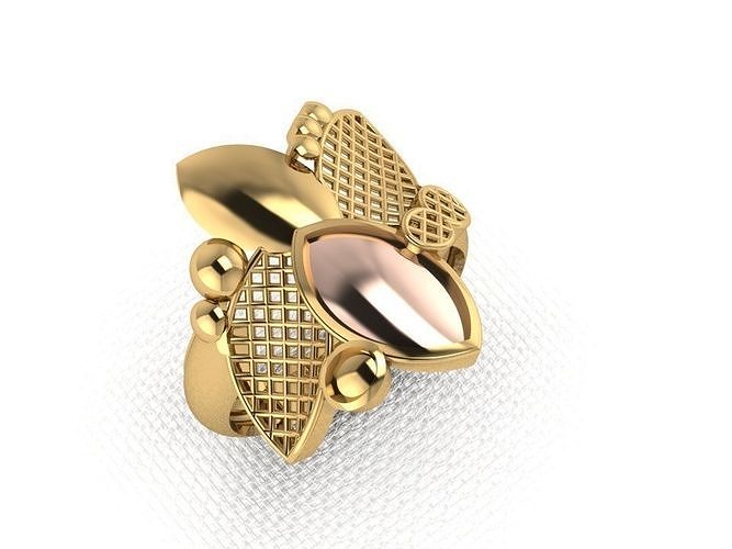 Ring 28 Schmuck Silber Gold druckbar Diamant Juwel Hochzeit Sterling Platin Mode Halskette Schönheit Prototyp entwickeln brillant Engagement Ringe 3D print model - Mito3D