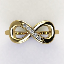 Ring 288 Juwel Hochzeit Engagement Diamant Schmuck druckbar Silber Gold Kleidung brillant Saphir Mode Schönheit Sterling Ringe 3d print model - Mito3D